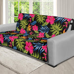 Tropical Bird Of Paradise Pattern Print Futon Protector