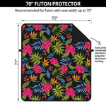 Tropical Bird Of Paradise Pattern Print Futon Protector