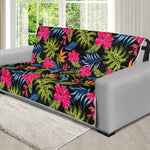 Tropical Bird Of Paradise Pattern Print Futon Protector