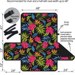 Tropical Bird Of Paradise Pattern Print Half Sofa Protector