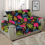 Tropical Bird Of Paradise Pattern Print Half Sofa Protector