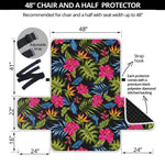 Tropical Bird Of Paradise Pattern Print Half Sofa Protector