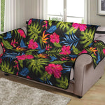 Tropical Bird Of Paradise Pattern Print Loveseat Protector