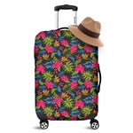 Tropical Bird Of Paradise Pattern Print Luggage Cover