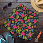 Tropical Bird Of Paradise Pattern Print Men's Shorts