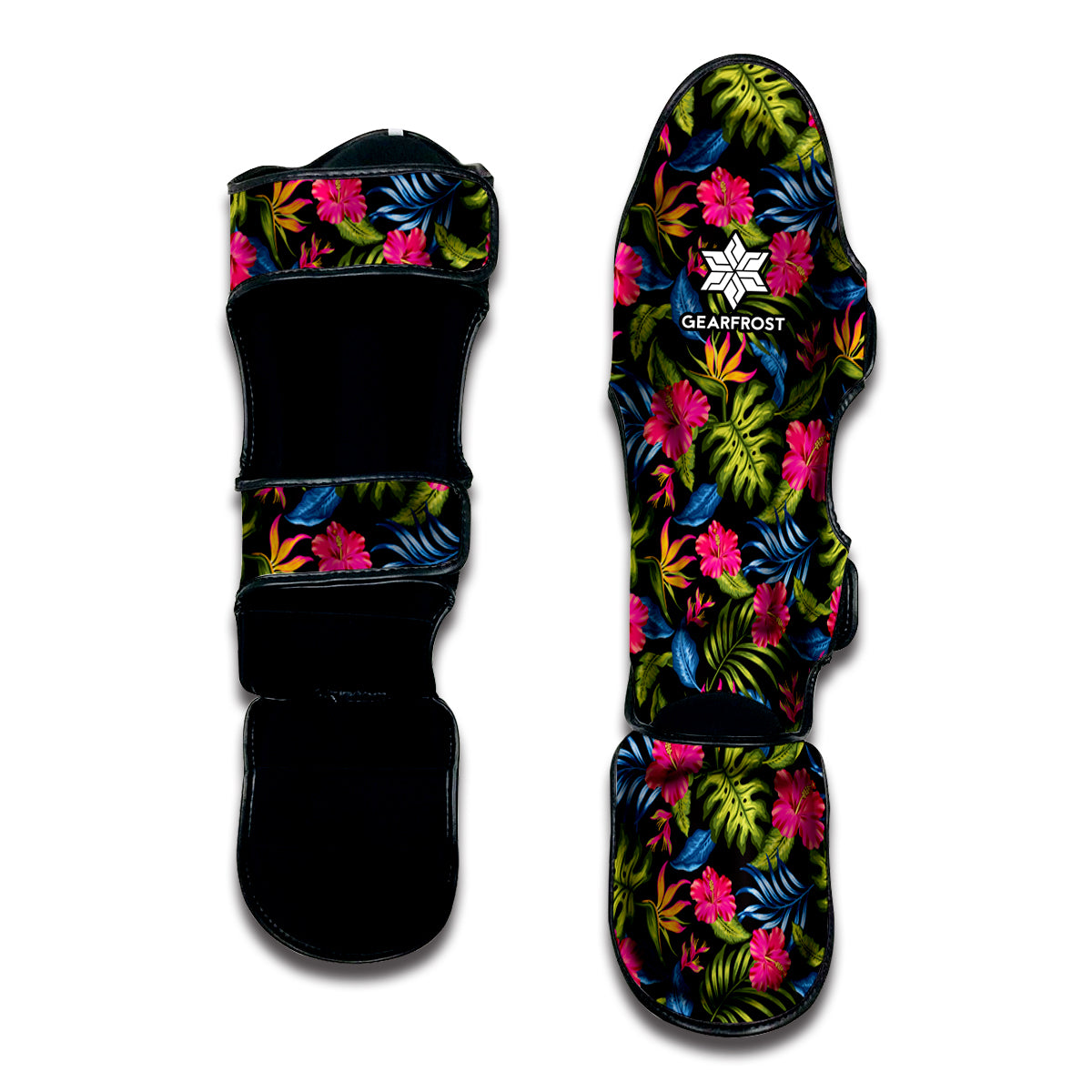 Tropical Bird Of Paradise Pattern Print Muay Thai Shin Guard