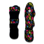 Tropical Bird Of Paradise Pattern Print Muay Thai Shin Guard