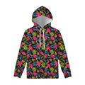 Tropical Bird Of Paradise Pattern Print Pullover Hoodie