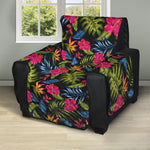 Tropical Bird Of Paradise Pattern Print Recliner Protector