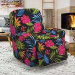 Tropical Bird Of Paradise Pattern Print Recliner Slipcover