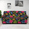 Tropical Bird Of Paradise Pattern Print Sofa Cover