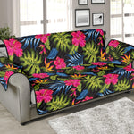 Tropical Bird Of Paradise Pattern Print Sofa Protector