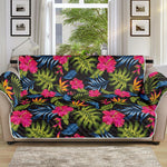 Tropical Bird Of Paradise Pattern Print Sofa Protector