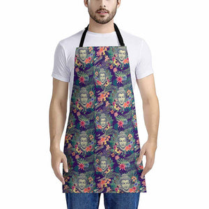 Tropical Buddha Print Apron