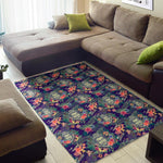 Tropical Buddha Print Area Rug GearFrost