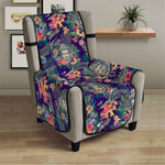 Tropical Buddha Print Armchair Protector