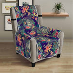 Tropical Buddha Print Armchair Protector