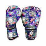 Tropical Buddha Print Boxing Gloves