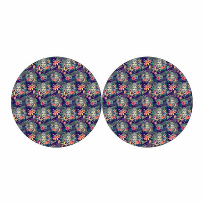 Tropical Buddha Print Car Coasters