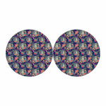 Tropical Buddha Print Car Coasters