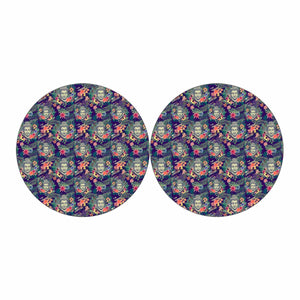 Tropical Buddha Print Car Coasters