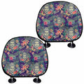 Tropical Buddha Print Car Headrest Covers
