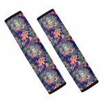 Tropical Buddha Print Car Seat Belt Covers