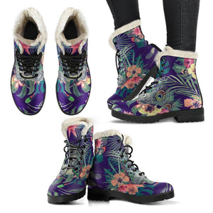 Tropical Buddha Print Comfy Boots GearFrost