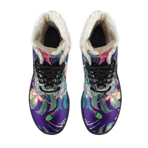 Tropical Buddha Print Comfy Boots GearFrost