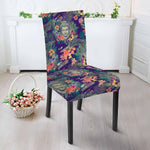 Tropical Buddha Print Dining Chair Slipcover