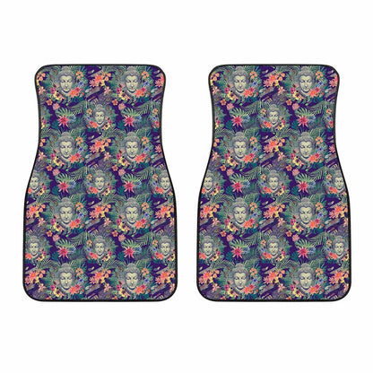 Tropical Buddha Print Front Car Floor Mats