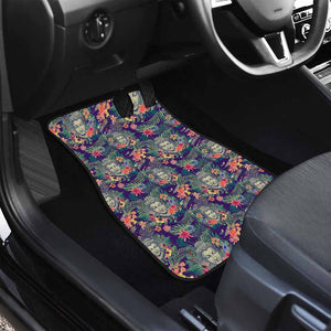 Tropical Buddha Print Front Car Floor Mats