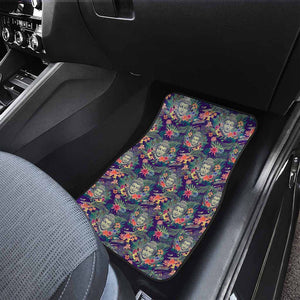 Tropical Buddha Print Front Car Floor Mats