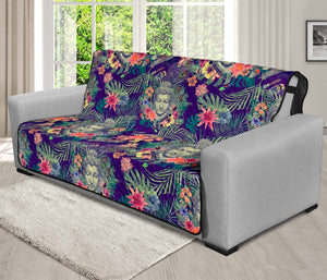 Tropical Buddha Print Futon Protector