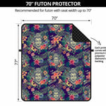 Tropical Buddha Print Futon Protector