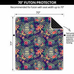 Tropical Buddha Print Futon Protector