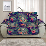 Tropical Buddha Print Half Sofa Protector