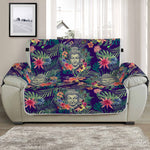 Tropical Buddha Print Half Sofa Protector