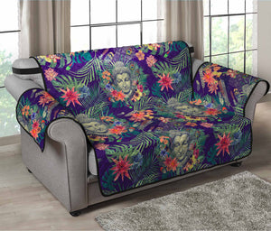 Tropical Buddha Print Loveseat Protector