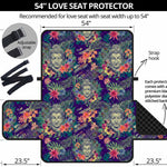 Tropical Buddha Print Loveseat Protector