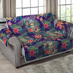 Tropical Buddha Print Loveseat Protector