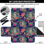 Tropical Buddha Print Loveseat Protector