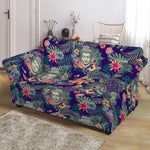 Tropical Buddha Print Loveseat Slipcover