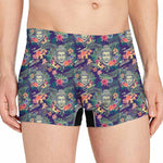 Tropical Buddha Print Men's Boxer Briefs