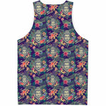 Tropical Buddha Print Men's Tank Top