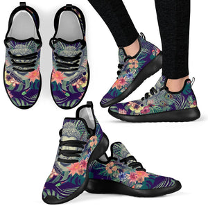 Tropical Buddha Print Mesh Knit Shoes GearFrost