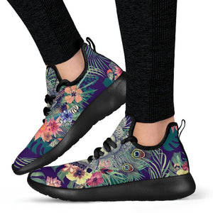 Tropical Buddha Print Mesh Knit Shoes GearFrost