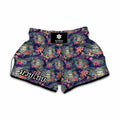Tropical Buddha Print Muay Thai Boxing Shorts