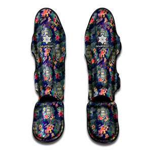 Tropical Buddha Print Muay Thai Shin Guard