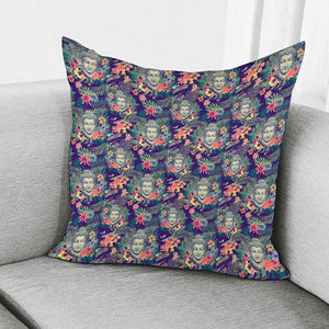 Tropical Buddha Print Pillow Cover